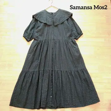 Samansa Mos2 사만사 모스모스 세일러 카라 티어드 원피스 F