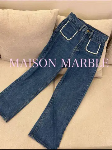 [즉시 발송 가능] MAISON MARBLE 펄 데님