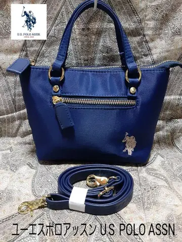 U.S. POLO ASSN. 천연 가죽 콤비/사선 숄더백