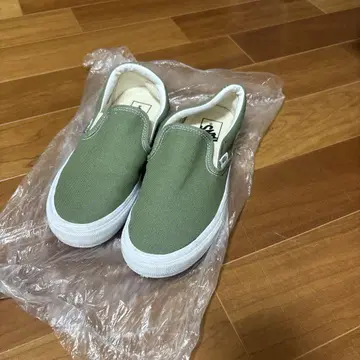 VANS 올리브 그린 슬립온