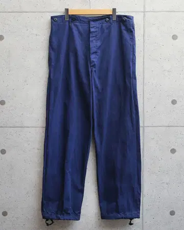 실물 USED 독일군 헤링본 트윌 블루 워크 팬츠