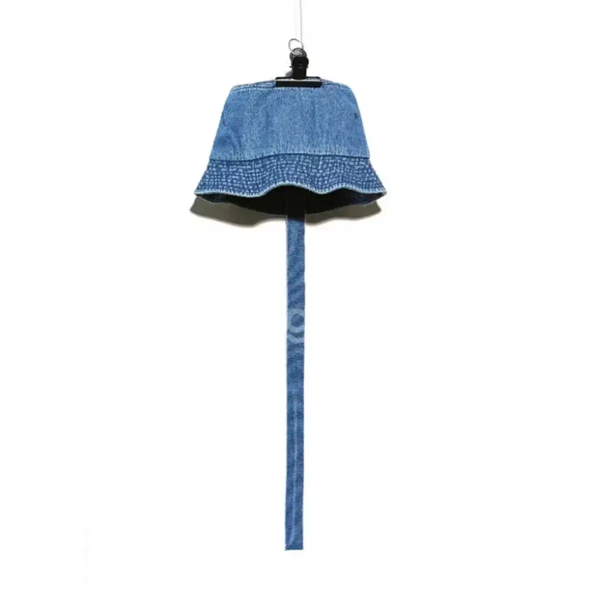 peaceminusone denim bucket hat Peaceminusone Black Denim frayed