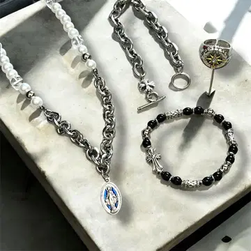 목걸이, 팔찌, 반지, 남성용 액세서리, 스트릿, H6