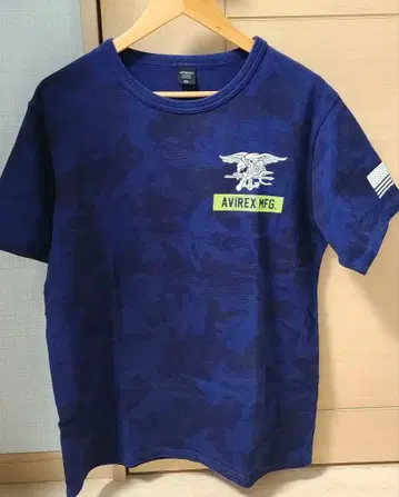 AVIREX XL 카모 패턴 티셔츠 SEAL TEAM 5