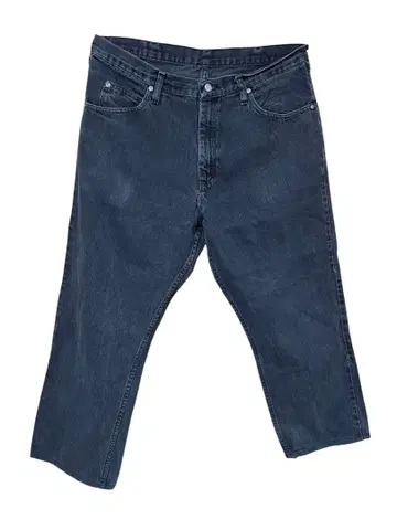 Wrangler 다크 블루 스트레이트 청바지 E