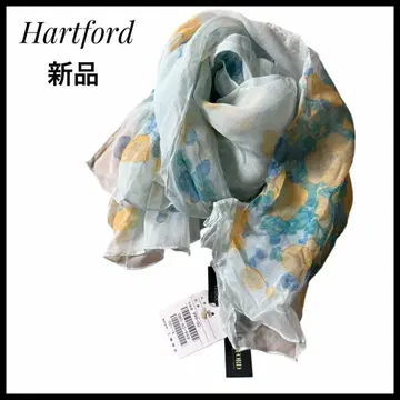 [미사용 새상품] Hartford 하트포드 꽃무늬 스톨 실크