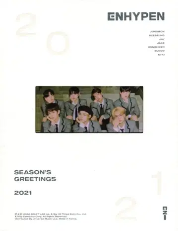 ENHYPEN DVD 2021 시즌 그리팅