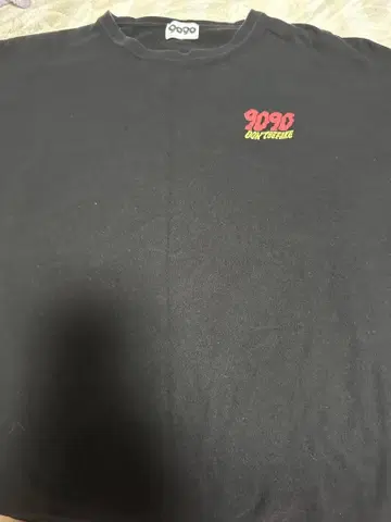 9090 티셔츠 오바케 블랙 L 사이즈