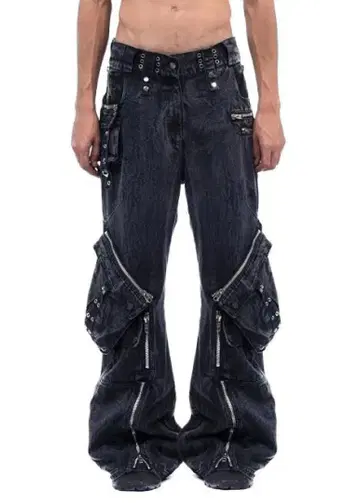 NO FAITH STUDIOS black Heavy DENIM