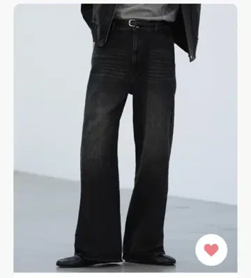 WYM CURVED FLARE DENIM SLACKS L 사이즈