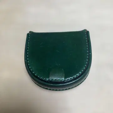 녹색 가죽 코인 케이스 코도반