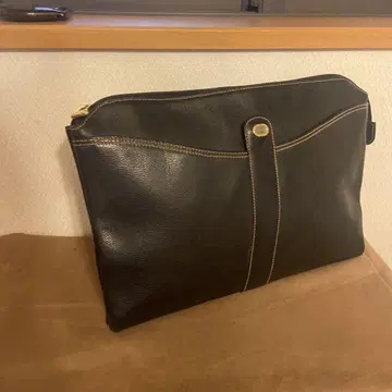 dunhill 던힐 문서 케이스 주름 가죽 A4 블랙