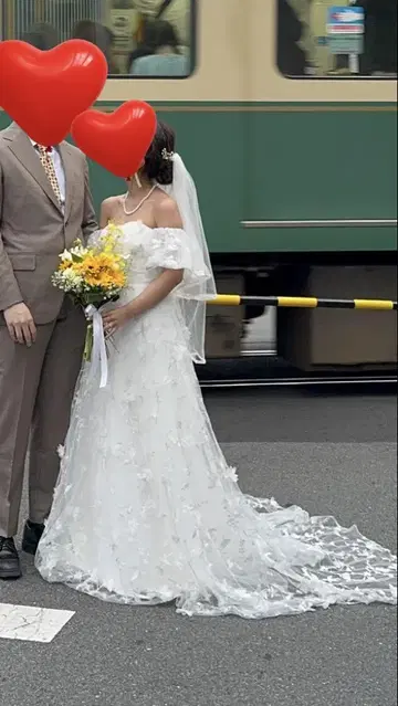 드레스 프로덕션] 화이트 웨딩 드레스 A 라인 레이스