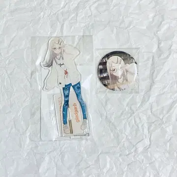 시노자와 히로 gladgarb 가디건 아크릴 스탠드 캔뱃지
