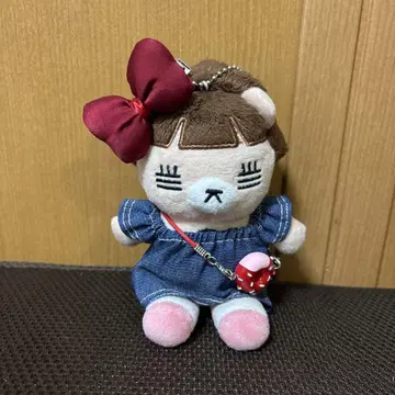 코레사와 3rd 레코쨩 봉제 인형 의류 데님 원피스 잡화 빨간색