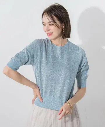 샤이니 라메 풀오버 (손세탁 가능)