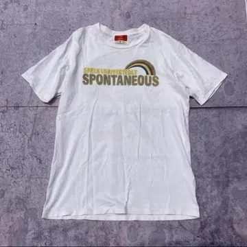 00's vintage 양면 프린트 반팔 티셔츠 화이트 L 사이즈 로고