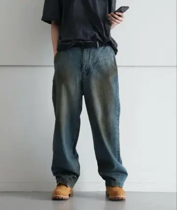 order 루즈 데님 팬츠 빈티지