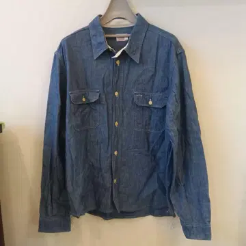 트로피 클로징 워크 셔츠 샴브레이 셔츠 사이즈 17