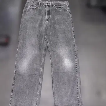 Wrangler 다크 그레이 스트레이트 데님 D