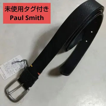 미사용 택 포함 폴스미스 멀티 컬러 스티치 두꺼운 가죽 벨트
