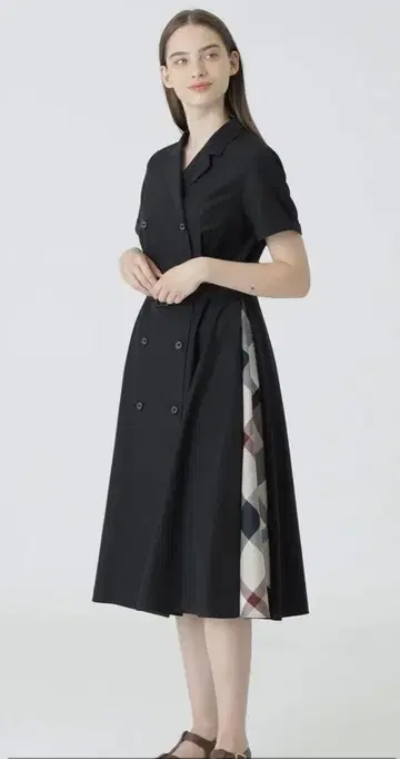 BLUE LABEL 셔츠 원피스 블랙 사이즈36