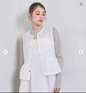 UNITEDARROWS 에어리 자카드 베스트