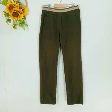 CROCODILE 치노 팬츠 허리밴딩 사이즈 LL 카키 빅 사이즈
