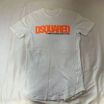 DSQUARED 화이트 티셔츠 로고 프린트