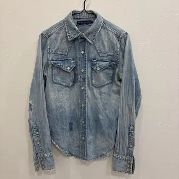 RALPH LAUREN 랄프 로렌 여성용 데님 셔츠 긴팔