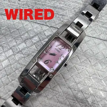 WIRED 시계 1N00-0NN0 핑크 다이얼 와이어드