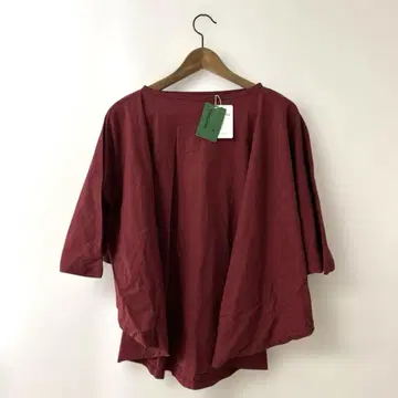 FRAPBOIS 빨간색 튜닉 반팔 새상품 택 포함 여성용 상의 F