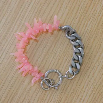 더블렛 24AW 열선 코랄 브레이슬릿