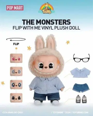 The Monsters Flip With Me!! 봉제 인형 40cm