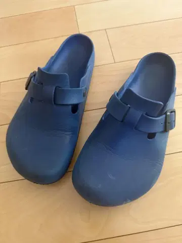 BIRKENSTOCK 빌켄 네이비 크로그 샌들 27cm