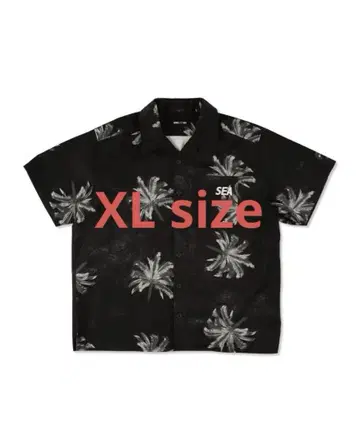WIND AND SEA 야자수 S/S 셔츠 블랙