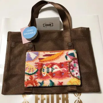 페일러 라브라리 비치 파티 메쉬 토트백 파우치 포함