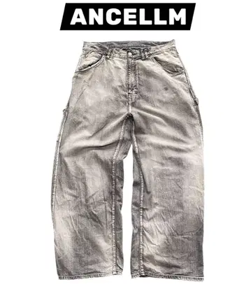 [ ANCELLM ] 에이징 페인터 데님 2 그레이