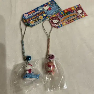 지역 한정 키티 오키나와 한정판 스트랩 2개 세트