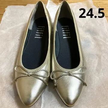새상품 fitfit 펌프스 골드 24.5cm