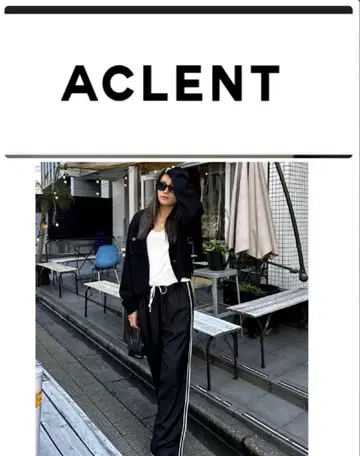 새상품급 ACLENT 사이드 라인 릴랙스 슬랙스 팬츠 F 사이즈