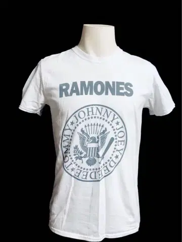 RAMONES 라몬즈 T셔츠 화이트 M 사이즈 스테디셀러 로고