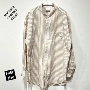 MACOBER x FREAK'S STORE 마코버 스트라이프 긴팔 셔츠