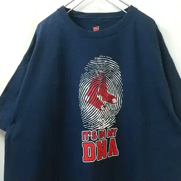 Hanes MLB 레드삭스 빅 사이즈 티셔츠 네이비 XL 구제 의류