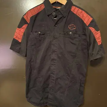 Harley-Davidson 00s 반팔 셔츠 블랙 빨간색