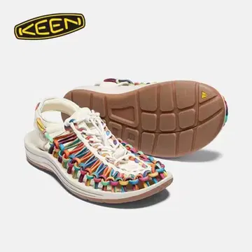 KEEN 23.5cm 스포츠 샌들 화이트/멀티컬러