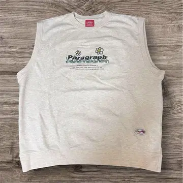 Paragraph 스마일 플라워 한국 맨투맨 베스트 그레이 00057