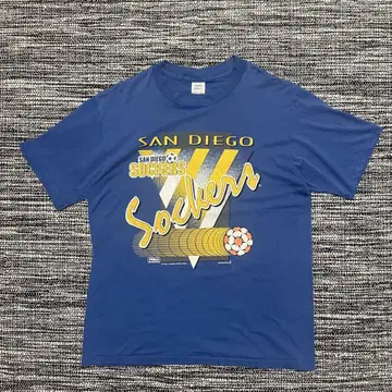 Super Shirts 90s 싱글 USA제 축구 티셔츠 XL