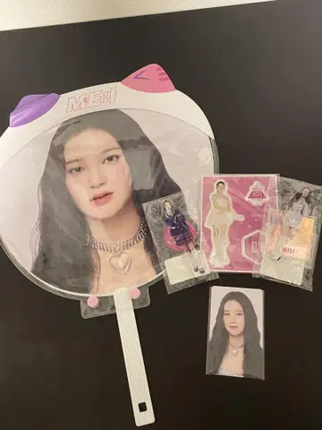 사쿠라이 미우 세트 부채 아크릴 스탠드 트레이딩 카드