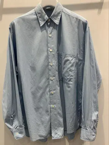 AURALEE WASHED FINX TWILL BIG SHIRT